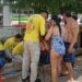 Cientos de veraneantes fueron sorprendidos por mareas vivas en Playa El Majahual