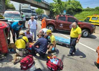 Accidente vial en Apopa deja un recién nacido lesionado