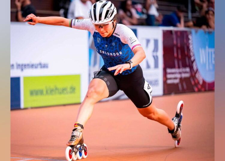La patinadora salvadoreña Ivonne Nóchez competirá por el oro en la Copa Europea de Velocidad