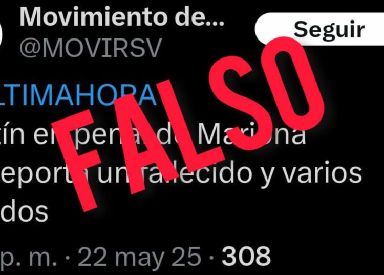 Es falso que exista motín en penal de «Mariona», rumor difundido por el Movimiento de Víctimas del Régimen