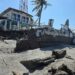 Infraestructura dañada por fuerte oleaje en playa la Zunganera