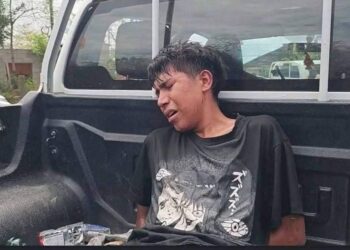 Al verse sometido, delincuente llora frente a la autoridad, en Honduras