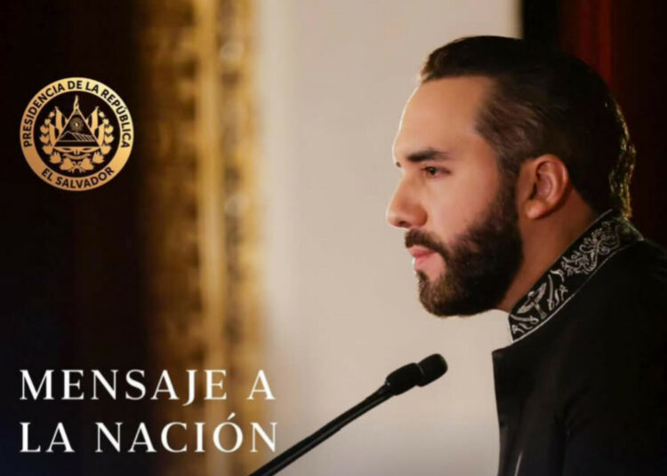 Presidente Bukele anuncia retransmisión de su mensaje a la nación tras un año de su segundo mandato
