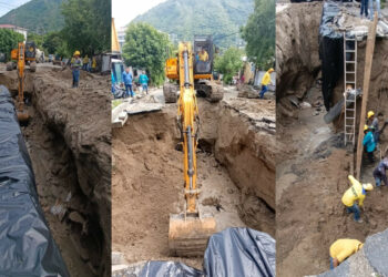 MOP continúa obras para eliminar cárcava en la comunidad 10 de Octubre