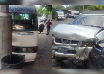 Triple accidente en la 16ª Avenida Norte deja varios lesionados