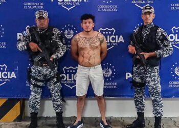 Capturan a miembro de la 18S en San Salvador Centro durante patrullaje policial
