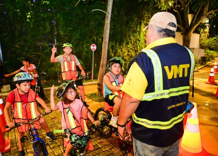 Gobierno promueve cultura vial responsable en niños con dinámicas lúdicas