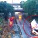 Sistema de videovigilancia capta volcadura de camión sobre Alameda Manuel Enrique Araujo