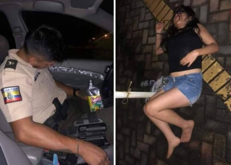 Encuentran a policía y su acompañante borrachos en Ecuador