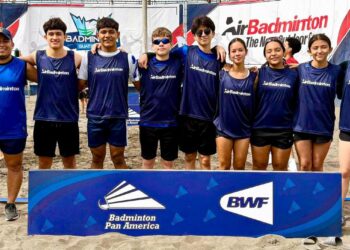 Selección juvenil salvadoreña de Bádminton clasifica a semifinales del PanAm Junior 2025