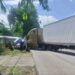 Rastra colisiona con vehículo y genera fuerte tráfico en carretera del Litoral, Jiquilisco