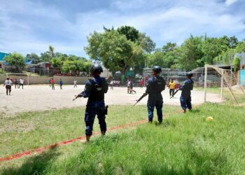 Fuerzas de seguridad mantienen presencia para garantizar la paz en San Bartolo