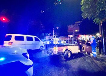 Tres personas resultan lesionadas en accidente vial sobre el bulevar Venezuela