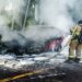 Sofocan incendio en un vehículo, en Usulután