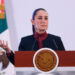 Presidenta de México evita comentar sobre polémica de avioneta