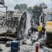 Dos camiones recolectores dañados tras incendio en San Marcos