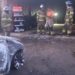 Fuerte incendio en taller mecánico de La Libertad