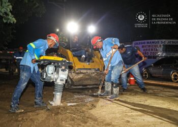 ANDA restablece servicio de agua en Santa Lucía tras reparar tubería dañada