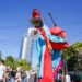 Arranca desfile del correo en San Salvador