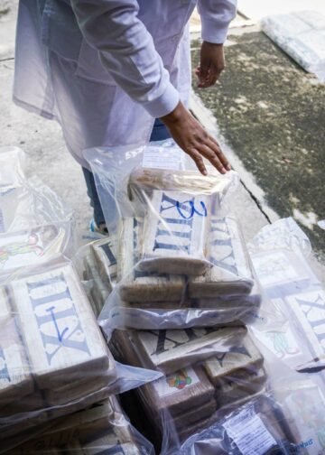 Verifican destrucción de droga incautada recientemente en altamar