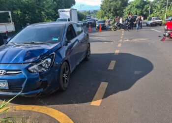 Un lesionado tras accidente vial en Santa Ana