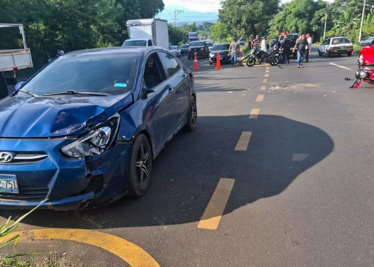 Un lesionado tras accidente vial en Santa Ana