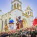 Inicia la tradicional procesión del Divino Salvador del Mundo en el Centro Histórico de San Salvador