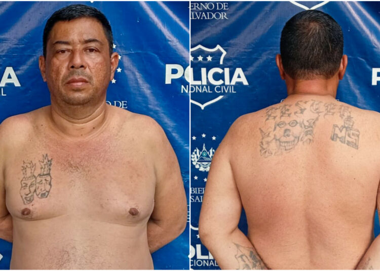 Capturan en Sonsonate a fundador de la MS que operaba como taxista para evadir la justicia