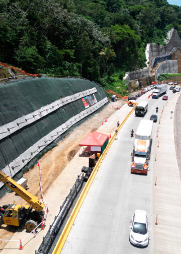 Continúan trabajos de estabilización de taludes en Carretera a Los Chorros