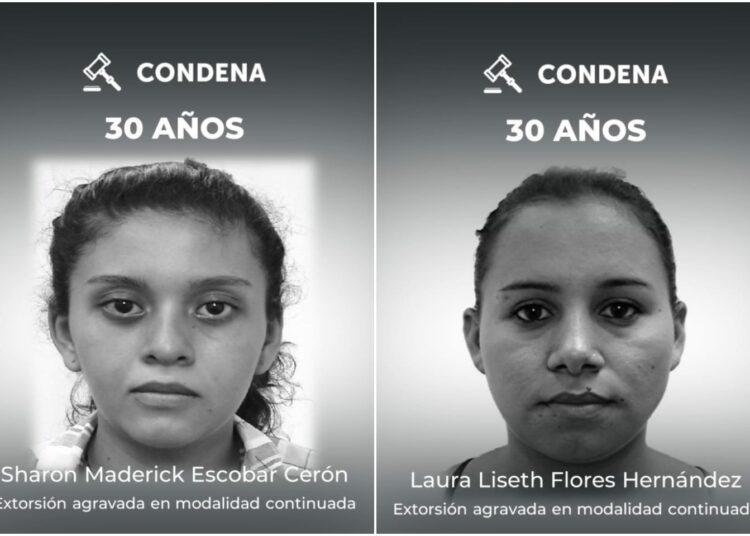 Pandilleras reciben condena de 30 años por extorsionar a una víctima en San Pedro Masahuat