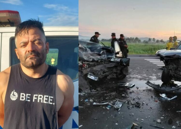 Conductor ebrio causa accidente en redondel Claudia Lars que dejó a una persona fallecida