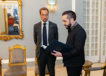 Duccio Bandini agradece al Presidente Bukele y plantea diálogo entre la Unión Europea y El Salvador