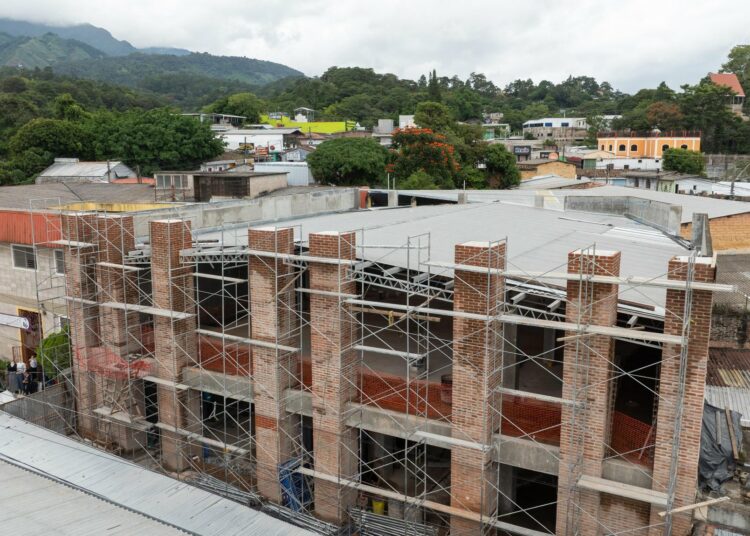 Construcción del mercado La Palma avanza para ofrecer espacios modernos y seguros