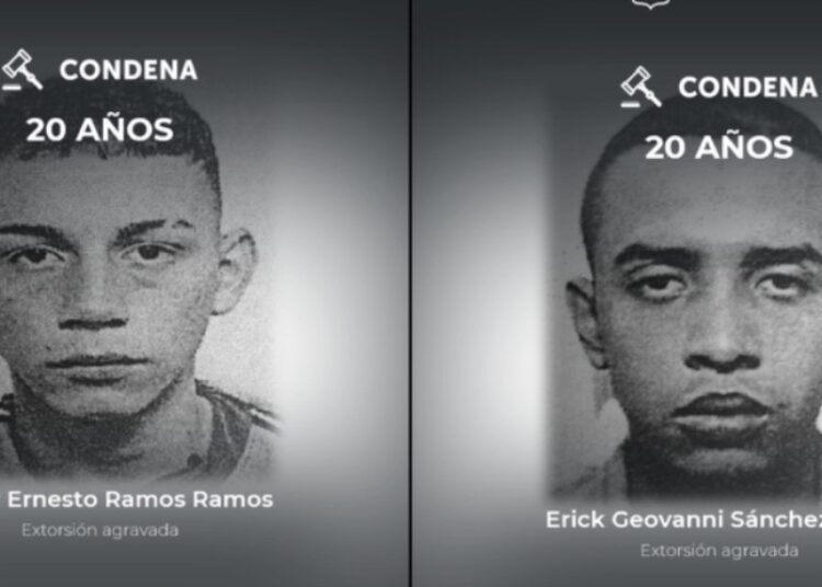 Pandilleros sentenciados por extorsionar a comerciante en San Salvador