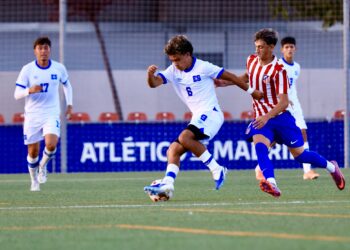 Selección Sub-17 vence al Atlético de Madrid con doblete de Luis Tobar