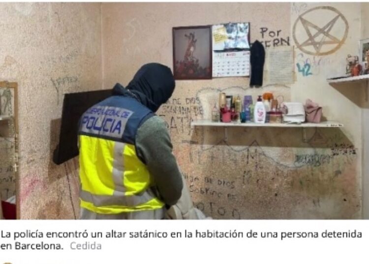 Macarena Olona revela hallazgo de altar satánico de pandillas en Barcelona y destaca modelo de seguridad de Bukele