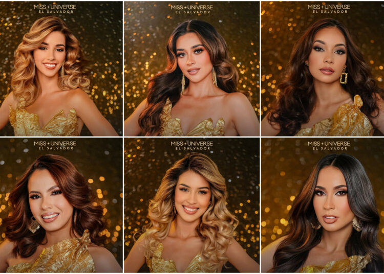 Siete finalistas compiten por la corona de Miss Universo El Salvador 2025