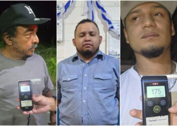 Tres detenidos por conducir ebrio tras causar accidentes en Chalatenango y Santa Ana