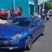 Accidente en calle de Santa Ana deja vehículos dañados y personas heridas
