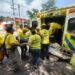 Motociclista nicaragüense gravemente herido tras ser impactado en Carretera Litoral