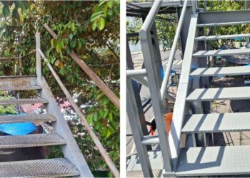 Alcaldía de San Salvador atiende rápidamente la reparación de pasarela en San Jacinto