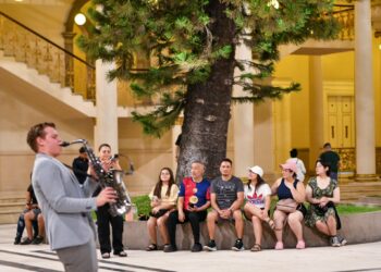 Noche de saxofón en el Centro Histórico