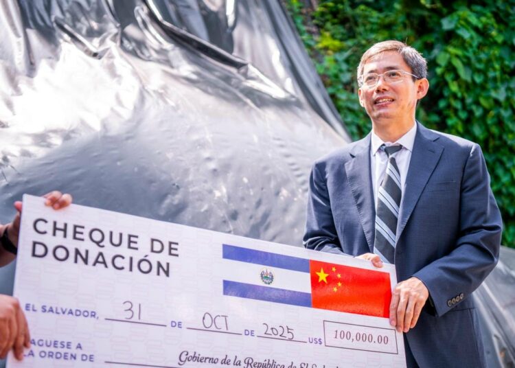 China aporta $100,000 para obras de mitigación en Barrio San Jacinto, San Salvador