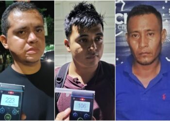 Tres conductores detenidos por manejar ebrios y provocar accidentes en La Paz y Sonsonate