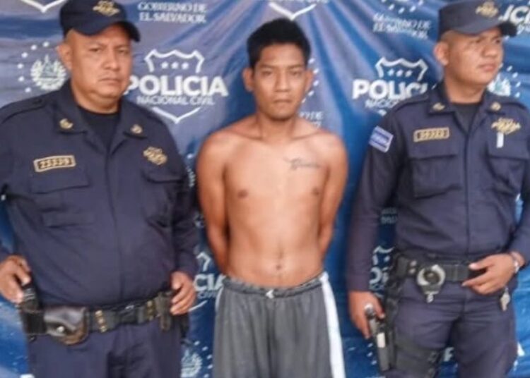 Capturan a alias «Devergue” peligroso pandillero que delinquía en Sonsonate