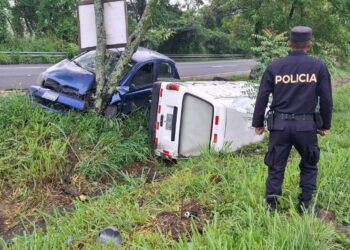 Fuerte accidente vial en Ciudad Delgado; una persona resultó lesionada