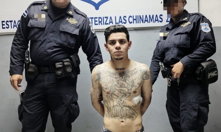 Capturan al “Chiky” Homeboy de la MS que se escondía en Guatemala