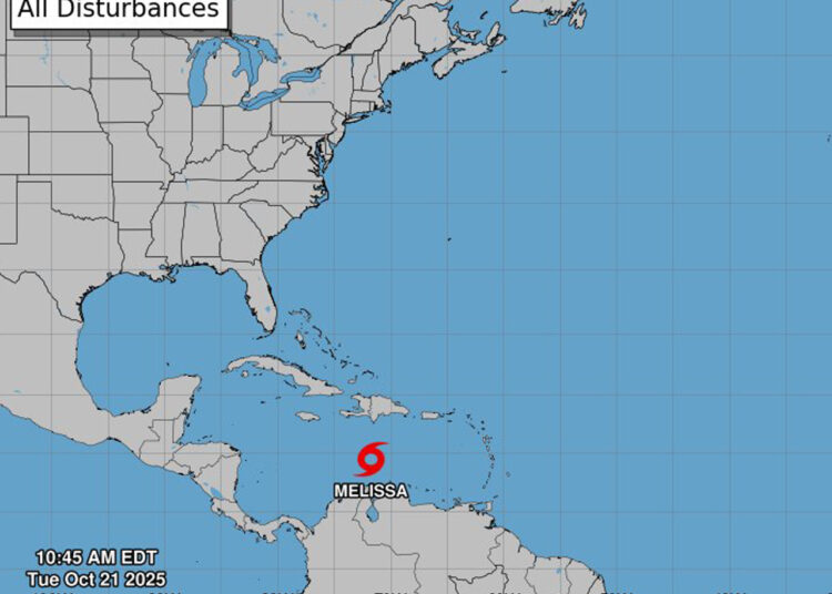 Tormenta Tropical Melissa se forma en el Caribe: alerta de Huracán para Haití y advertencia en Cuba