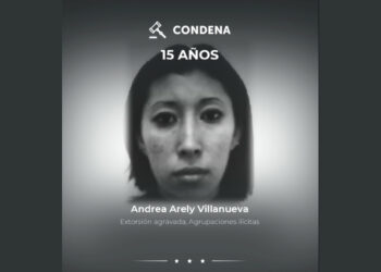 Mujer recibe 15 años de prisión por extorsionar a una víctima en El Paisnal