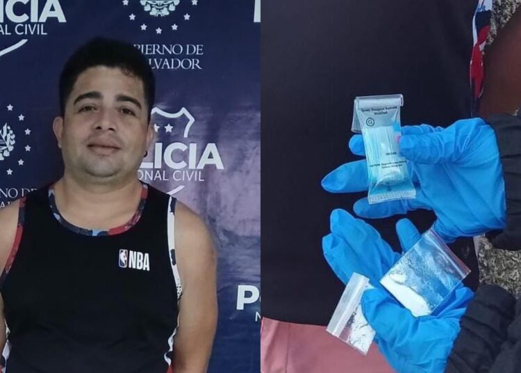 Capturan infraganti a traficante de drogas en Sonsonate